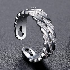 佛羅倫斯18K金電鍍開口式戒指