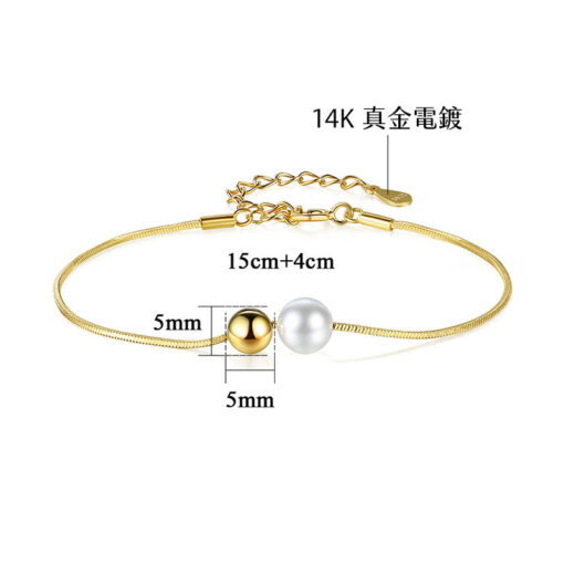 【7折出清】伴你一生 925純銀擬珍珠手鍊：圖片 6