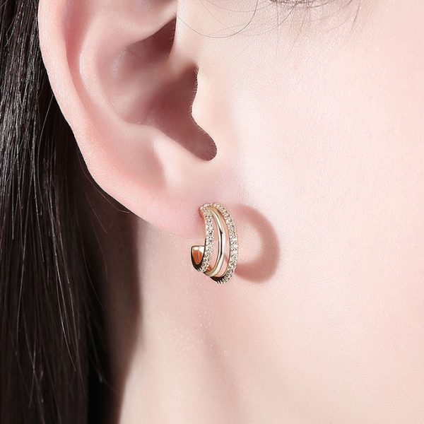 流金歲月鋯石耳環